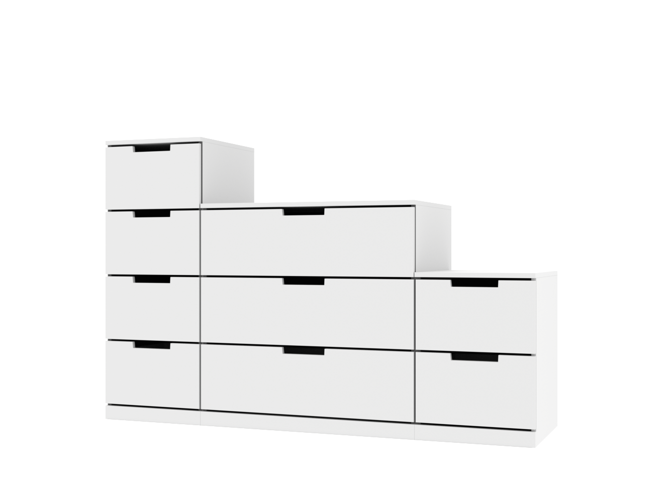 Комод Нордли 42 white ИКЕА (IKEA) изображение товара