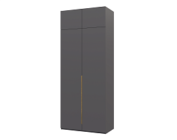 Изображение товара Распашной шкаф Пакс Альхейм 22 grey (gold) ИКЕА (IKEA) на сайте adeta.ru